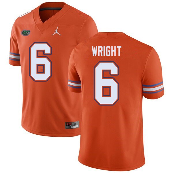 Jordan Brand Men #6 Nay'Quan Wright Florida Gators College Football Jersey Orange